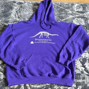Brontosaurus Science Museum Purple Hoodie